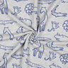Sweatshirt Safaridieren | by Poppy – zilvergrijs/koningsblauw,  thumbnail number 3