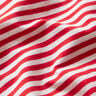 Katoenjersey smalle strepen – rood/wit,  thumbnail number 2