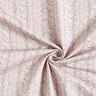 French Terry sommersweat Print kabelsteekpatroon – lichtbeige,  thumbnail number 3