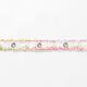 Webband Oogjes en parels [25 mm] – wit/pink,  thumbnail number 2
