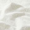 Batist Geborduurde hartjes | Poppy Fabrics – ivoor,  thumbnail number 2
