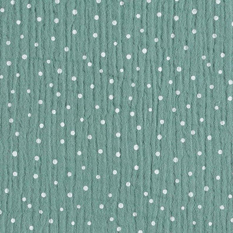 Mousseline/dubbel gehaakte stoffen Stippen – riet/wit,  image number 1