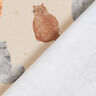 Decostof Half panama geschilderde katten – lichtbeige,  thumbnail number 4