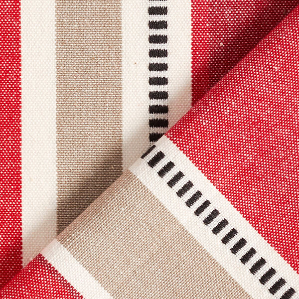Decostof Jacquard Strepen – rood, image number 4