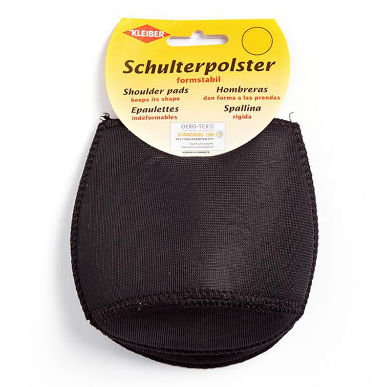 Schoudervulling zonder haakjes raglan [2 stuks | 12 x 12 x 4,5 cm] - zwart | KLEIBER,  image number 1