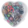 Ringetjes met schijfjes, in hartvormig doosje [11 mm] | Prym – rood,  thumbnail number 2