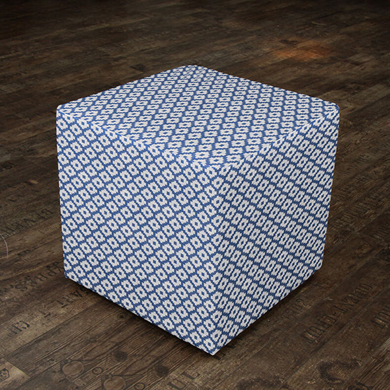 Outdoorstof jacquard Ruiten – blauw,  image number 8