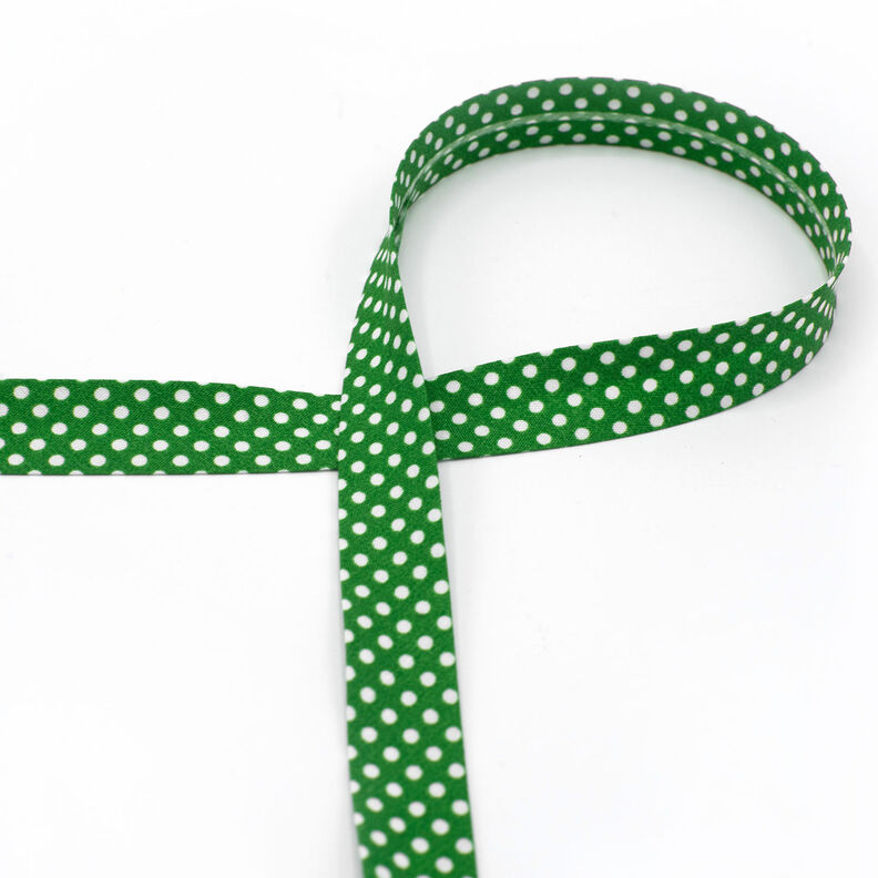 Biasband Stippen [18 mm] – groen,  image number 2