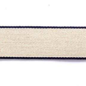 Riemband [ 3,5 cm ] – marineblauw/beige, 