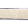 Riemband [ 3,5 cm ] – marineblauw/beige,  thumbnail number 1