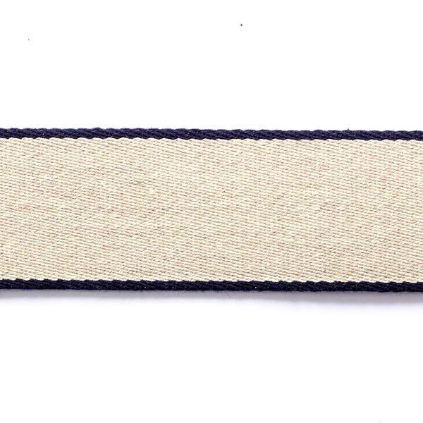 Riemband  [ 3,5 cm ] – marineblauw/beige,  image number 1