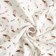 Wafel jersey Veren Digitaal printen – wit,  thumbnail number 3