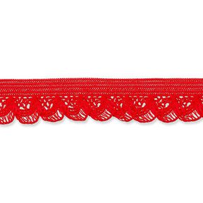 Elastische ruche [15 mm] – rood, 