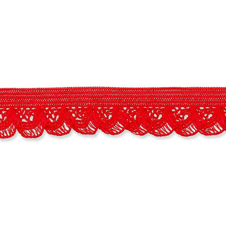 Elastische ruche [15 mm] – rood,  image number 1