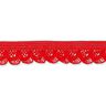 Elastische ruche [15 mm] – rood,  thumbnail number 1