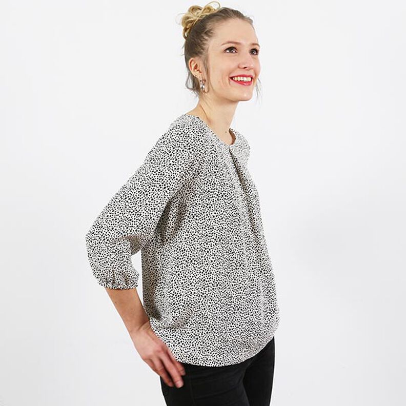 FRAU SUKI - Instapblouse met plooien, Studio Schnittreif | XS - XXL,  image number 3
