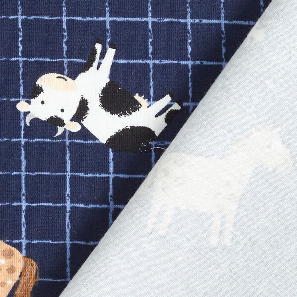 Katoenjersey boerderijdieren – marineblauw, image number 4
