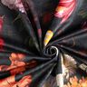 Decoratiefluweel romantische bloemen – anthraciet/roos,  thumbnail number 4