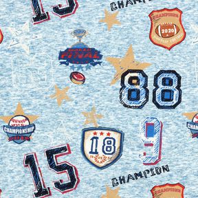 Alpenfleece Collagejas – lichtblauw/grijs,  Alpenfleece Collagejas – lichtblauw/grijs,