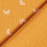 Mousseline/dubbel gehaakte stoffen delicate vlinders – currygeel,  thumbnail number 4