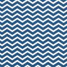 Katoenen stof Cretonne Zigzag – marineblauw/wit,  thumbnail number 1
