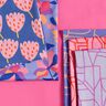 Katoensatijn Cloverdale | Nerida Hansen – blauwlila/roodlila,  thumbnail number 5