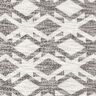 Gebreide bouclé chevron – zwart/wit,  thumbnail number 1