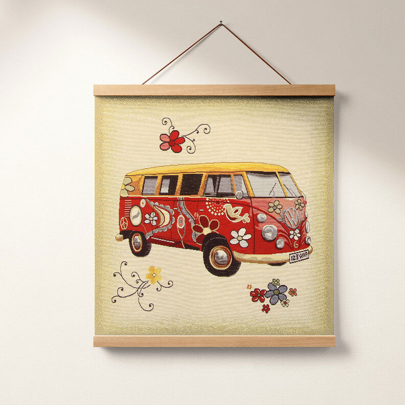 Gobelinstuk Bonte Bulli VW,  image number 5
