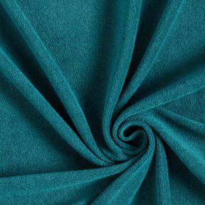 Badstof Stretch Effen – petroleum, 