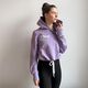 Licht katoenen sweatstof effen – pastellila,  thumbnail number 12