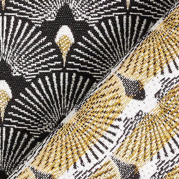 Decostof jacquard vakken – zwart, image number 3