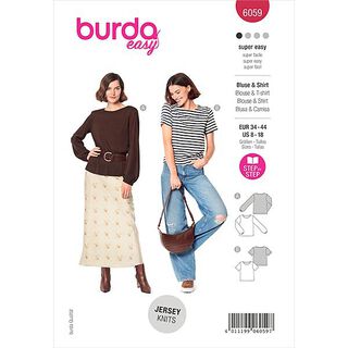 Blouse, Burda 6059 | 34-44, 
