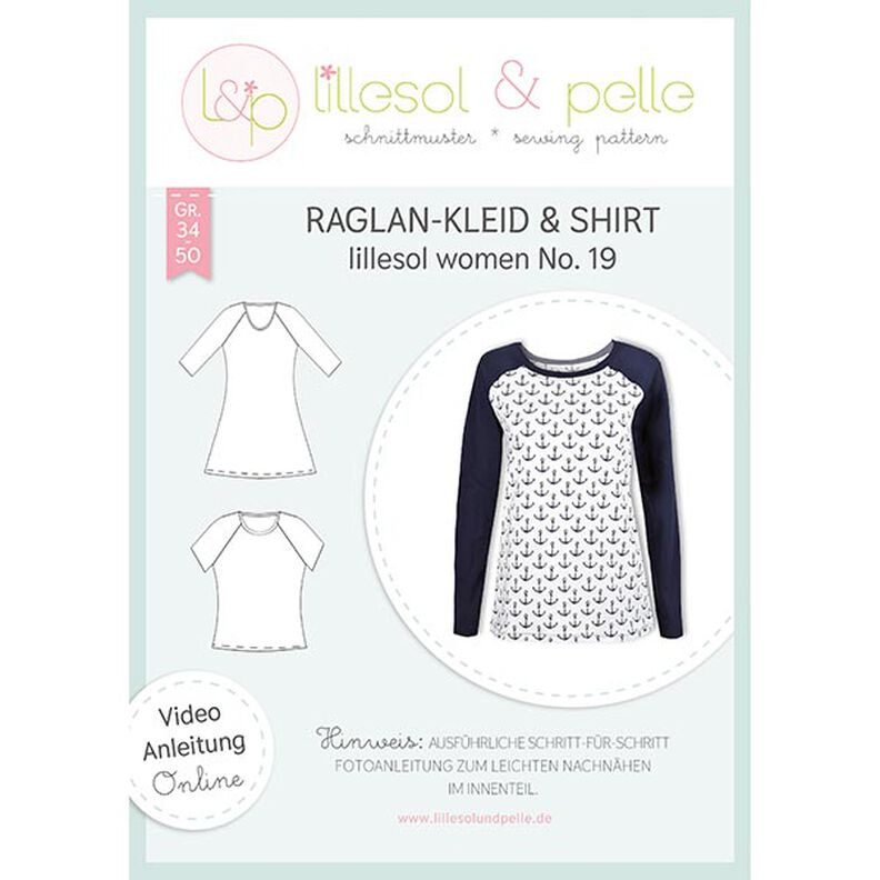 Raglanjurk & shirt, Lillesol & Pelle No. 19 | 34 - 50,  image number 1