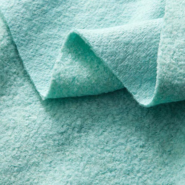Mantelboucle effen – mint, image number 3