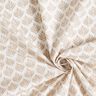 Gecoate katoen abstracte vakken – wit/cashew,  thumbnail number 3