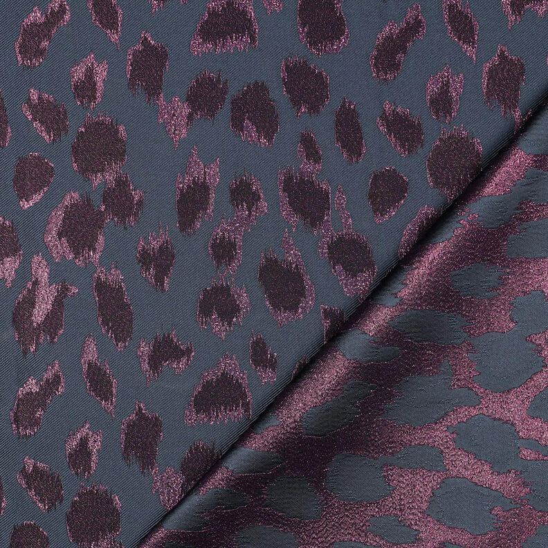 Jacquard Luipaard Metallic | Poppy Fabrics – anthraciet, image number 4