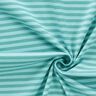 Katoenjersey smalle strepen – mint/lichtblauw,  thumbnail number 3