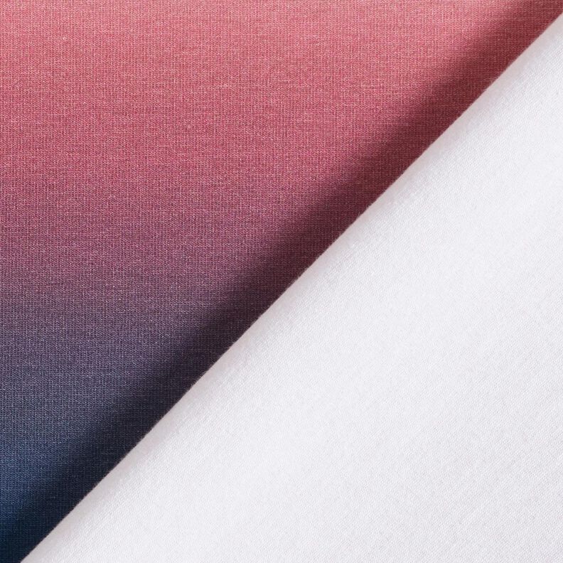 Katoenjersey Ombre | Glitzerpüppi – nachtblauw/licht bessen,  image number 4