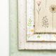 Decostof Half panama gedroogde bloemen – natuur/roze,  thumbnail number 3