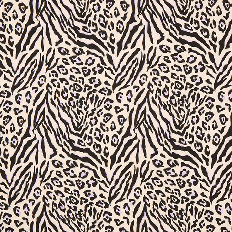 Lichte crêpestof zebra – roos,  image number 1