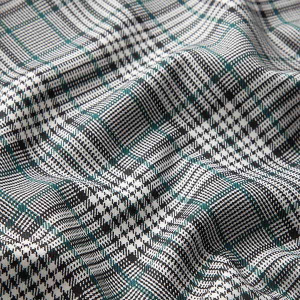 Viscosemix Glencheck groen accent – zwart/wit, image number 2
