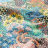 Gecoate katoen Bloemenzee – oceaanblauw/terracotta,  thumbnail number 3