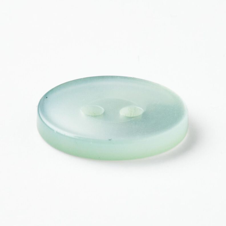 2-gats knoop glanzend [Ø 15 mm] – licht mint,  image number 2