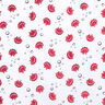 Katoenjersey Schelpen Metallic – wit/rood,  thumbnail number 1