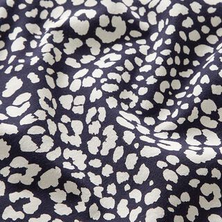 Katoenjersey luipaardprint – nachtblauw, 