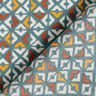 Viscosecrêpe retro diamanten – petroleum/ecru,  thumbnail number 4