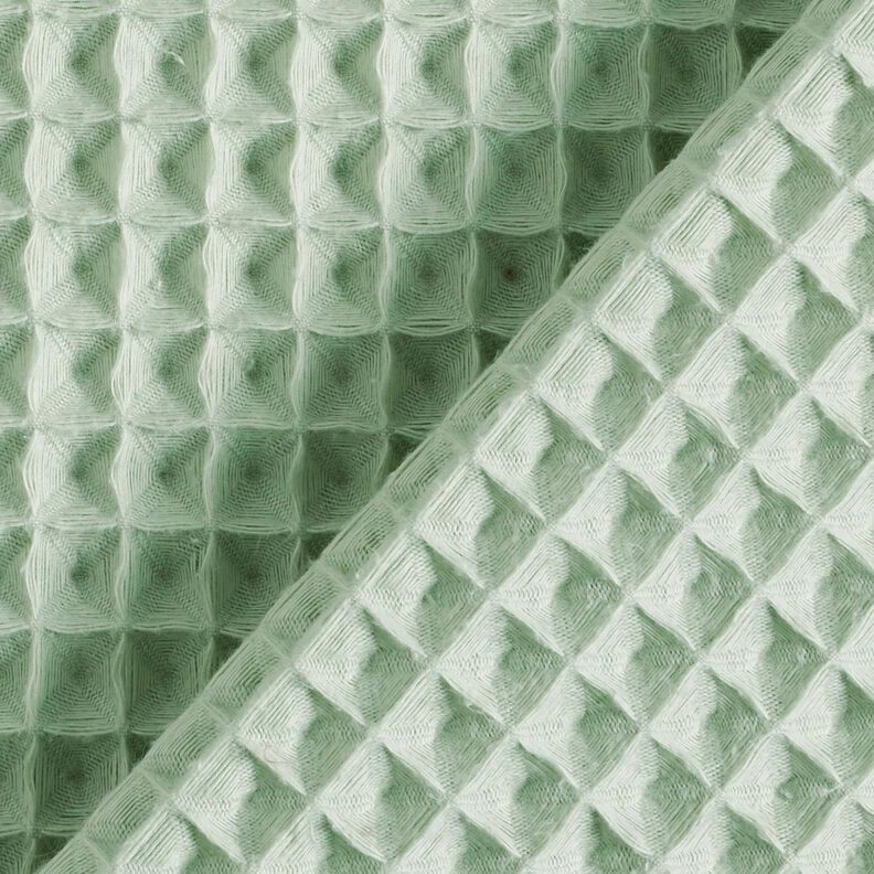 Wafelpiqué grote honingraten – licht mint,  image number 4