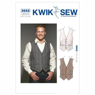 Herenvest, KwikSew 3662, 