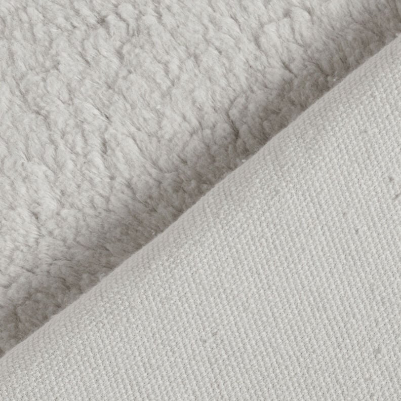 Sherpa Katoenmix Effen – zilvergrijs,  image number 4