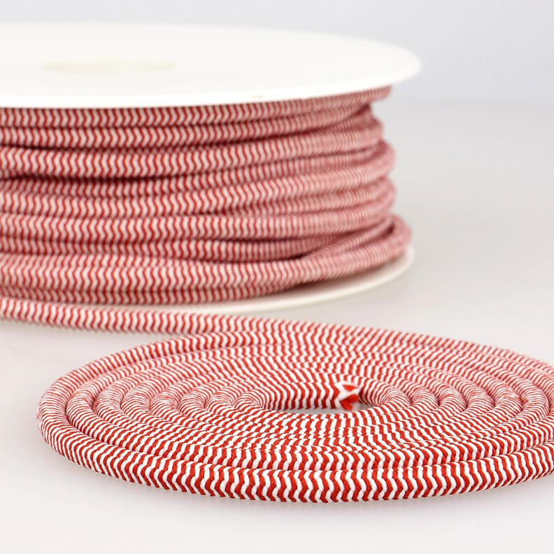 Outdoor Gummikoord [Ø 5 mm] – rood/wit,  image number 1